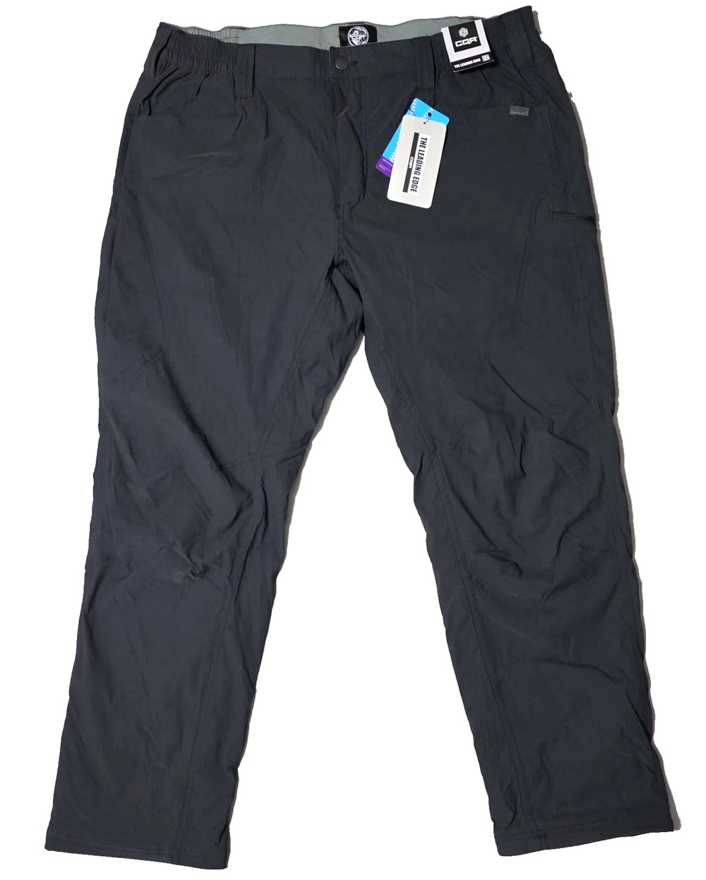 CQR Men's Fleece Lined Tactical Pants 36x30 Black Hiking Work Cargo HLP200 NWT